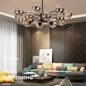 Modern Glass Ball Chandelier