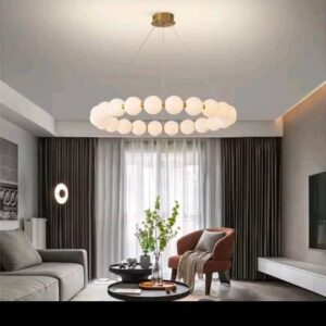 Pearl Necklace Ring Chandelier